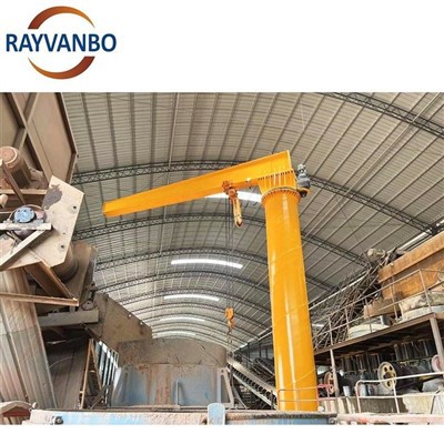 1 2 3 5 10 15 20 Colofn Tunnell-Wedi gosod Llawlyfr Cylchdroi 360 Gradd wedi'i Customized Electric Slewing Jib Crane